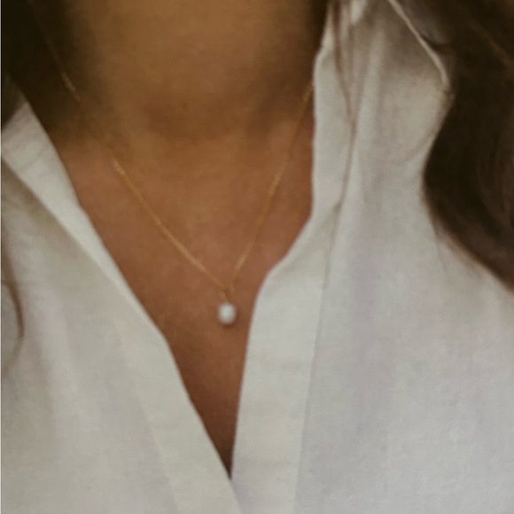 🎉 HP 🎉 NIB Jillian Harris X Knots and Pipes Baroque Pearl Necklace - Picture 4 of 5